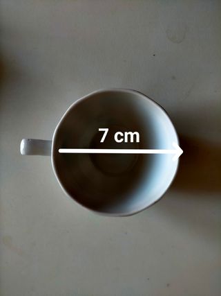 Juego café porcelana blanco-oro vintage