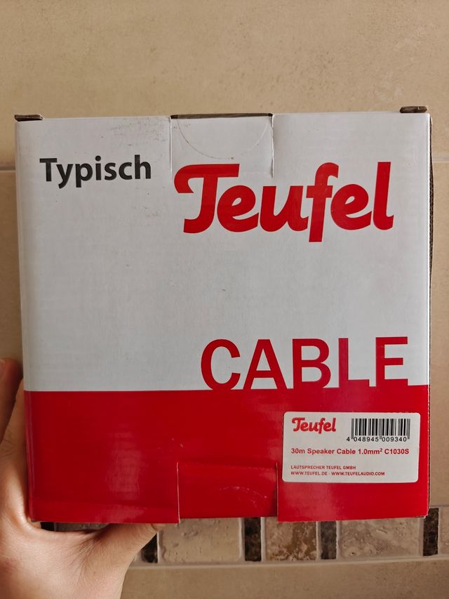 Cable Teufel 30m C1030S Altavoz