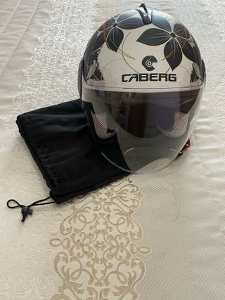 Casco moto mujer - floral