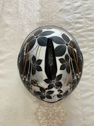 Casco moto mujer - floral