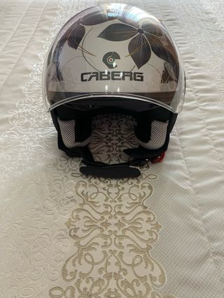 Casco moto mujer - floral