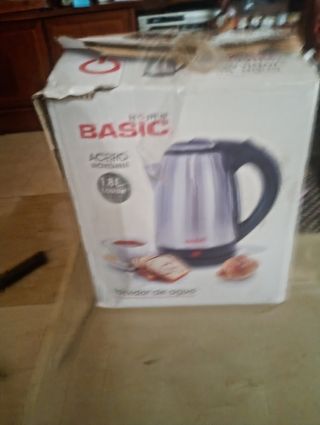 Hervidor agua Basic Acero 1.8L