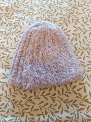 Gorro lana morado