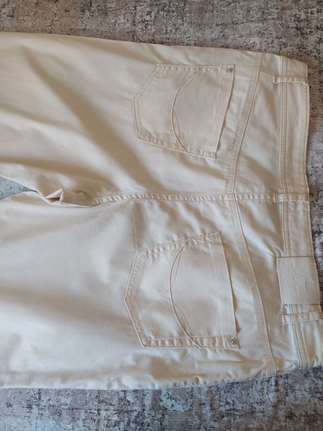 Rebajado Pantalon tobillero Punto Roma T.44 Beige