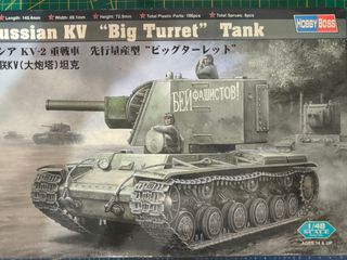 Maqueta Tanque soviético KV-2 HobbyBoss 1:48