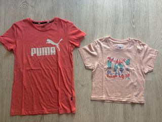 2 Camisetas talla XS - Puma y DC
