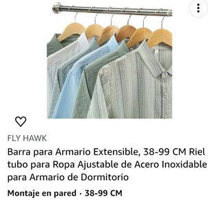 Barra extensible para ropa FLY HAWK 38-99cm