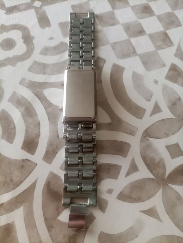 Orologio LED uomo - Blu Argento