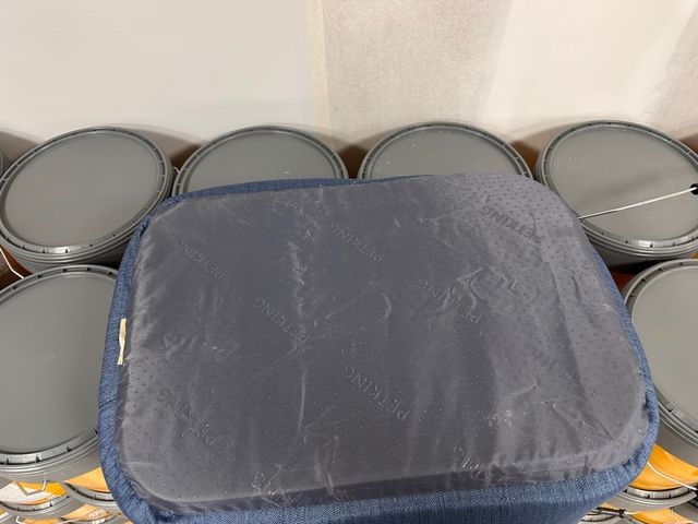 Cama perro pequeña azul