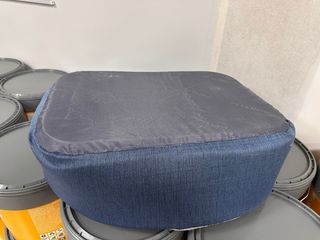 Cama perro pequeña azul