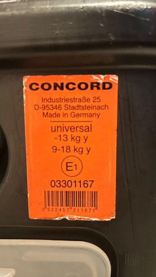 Silla coche Concord