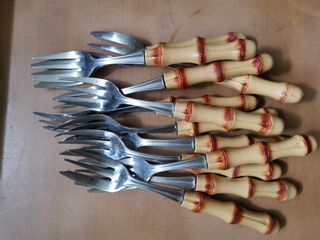 Forchettine dessert vintage anni 70 (12pz)