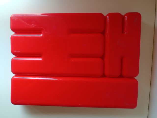 Portaposate rosso in plastica