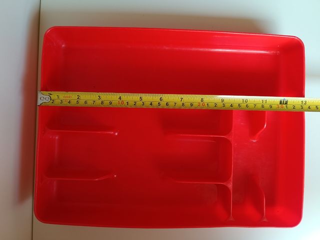 Portaposate rosso in plastica