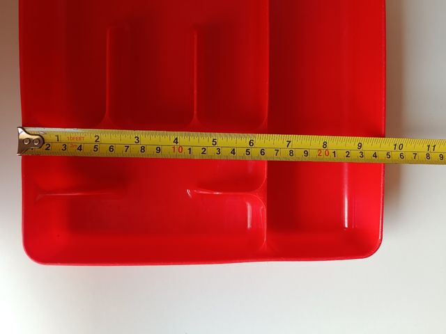 Portaposate rosso in plastica