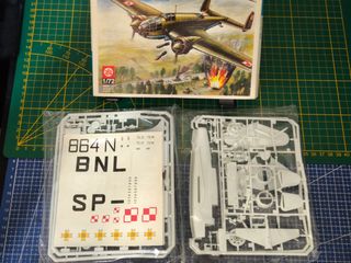 Maqueta bombardero PZL-37 Łoś 1/72 Mikro