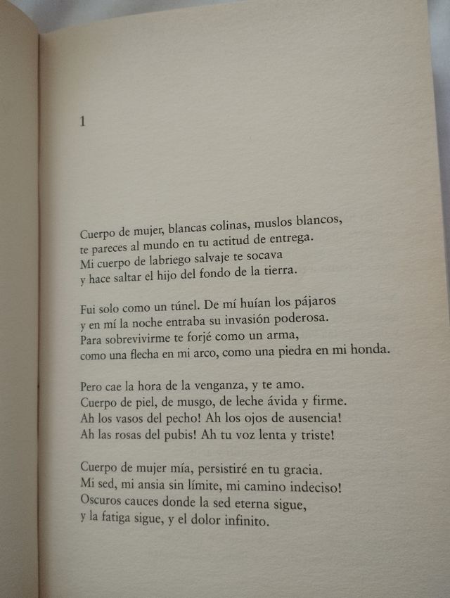 Veinte poemas de amor y una canción desesperada