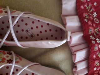 Vestito bimba con ricamo scarpe abbinate numero 25