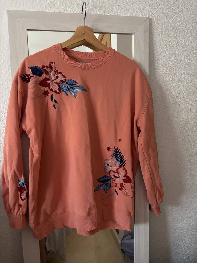 Sudadera Pepe Jeans coral