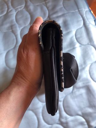 Zapatos tacón negros encaje plata