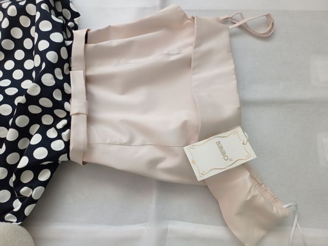 Vestito Bibibo - Beige e Nero a Pois