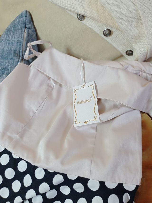 Vestito Bibibo - Beige e Nero a Pois