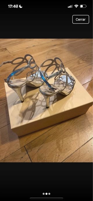 Tacones Menbur Plata