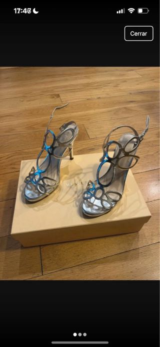 Tacones Menbur Plata
