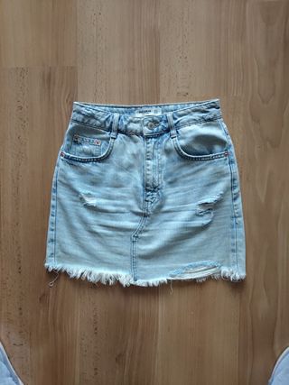 Mini Falda Vaquera Pull&Bear S OFERTA 5€