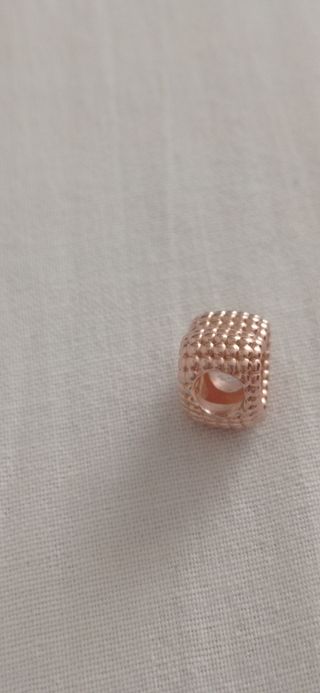 Charm Pandora Corazón Dorado Rosa