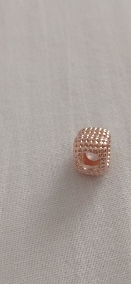 Charm Pandora Corazón Dorado Rosa