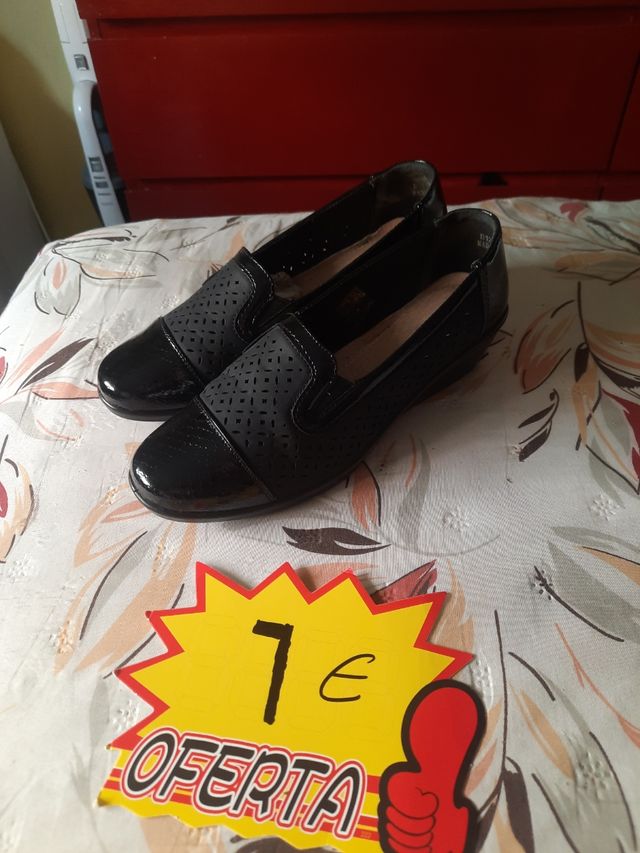 Zapatos planos negros mujer