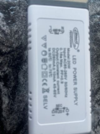 Fuente alimentación LED 20W