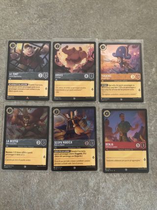 Carte Lorcana set 4 Foil - Italiano