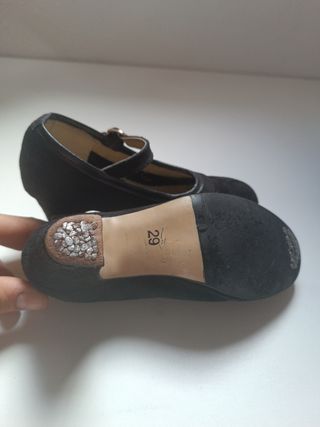 Zapatos flamenco niña - negros