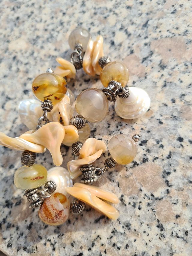 Bracciale perle madreperla argento