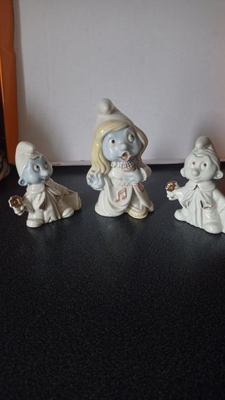 Tre puffi vintage anni '70