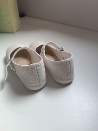 Sandalias niña beige/blanco n° 29