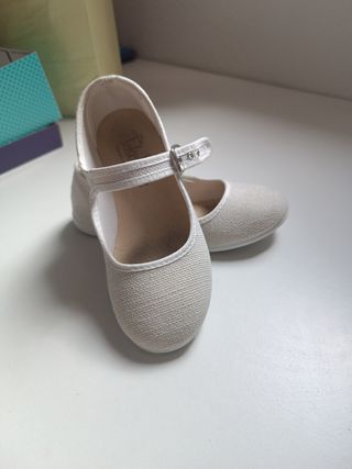 Sandalias niña beige/blanco n° 29