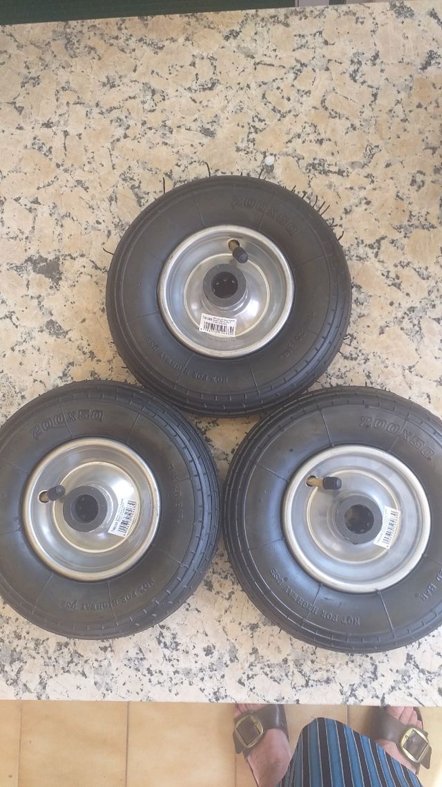 3 Rodas Pneumáticas 200x50 Dorner