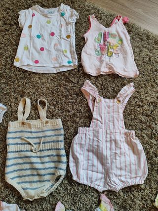 Ropa verano niña 74cm - 20 piezas