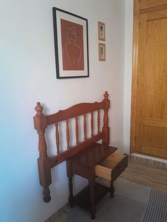 Cabecero madera cama 90