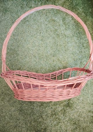 Cesto mimbre marrón 54×30×55cm
