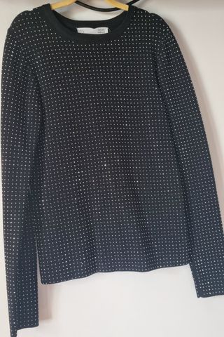 Jersey Sfera negro con pedrería - Talla S