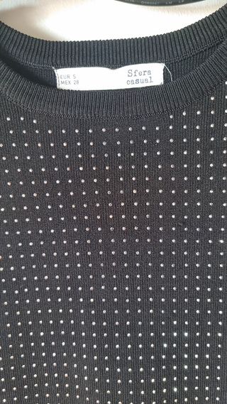 Jersey Sfera negro con pedrería - Talla S