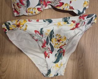 Bikini Etam floral blanco T.M