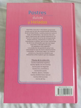 Libro de postres, dulces y helados