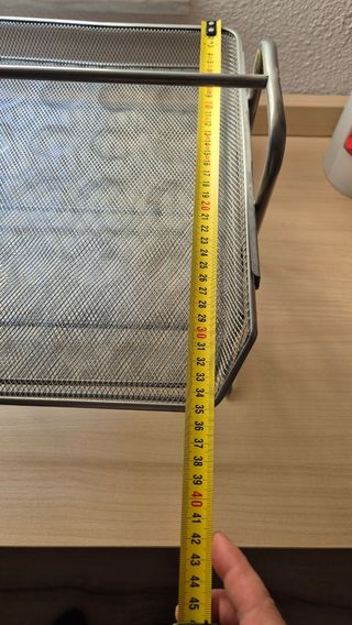 Organizador escritorio metal gris