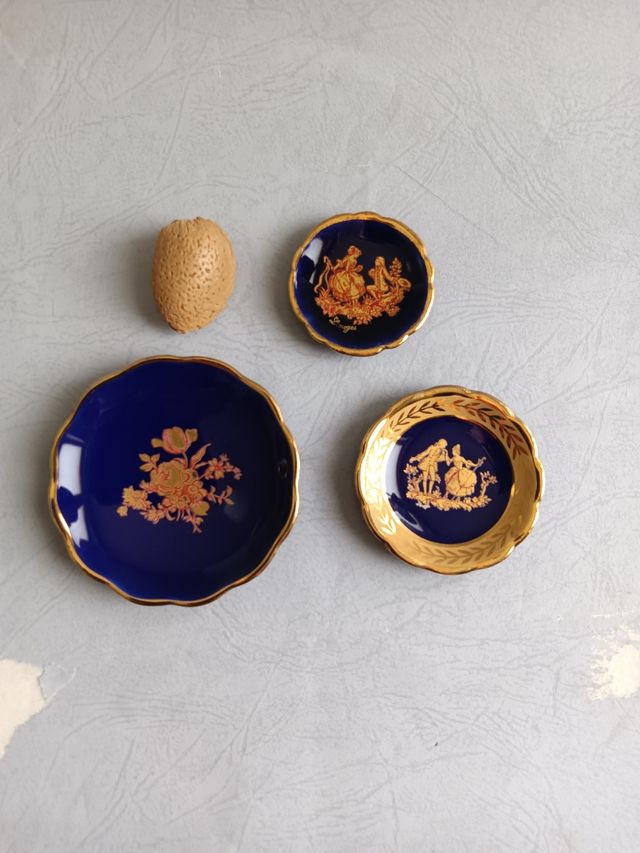 Tris piattini decorativi Limoges