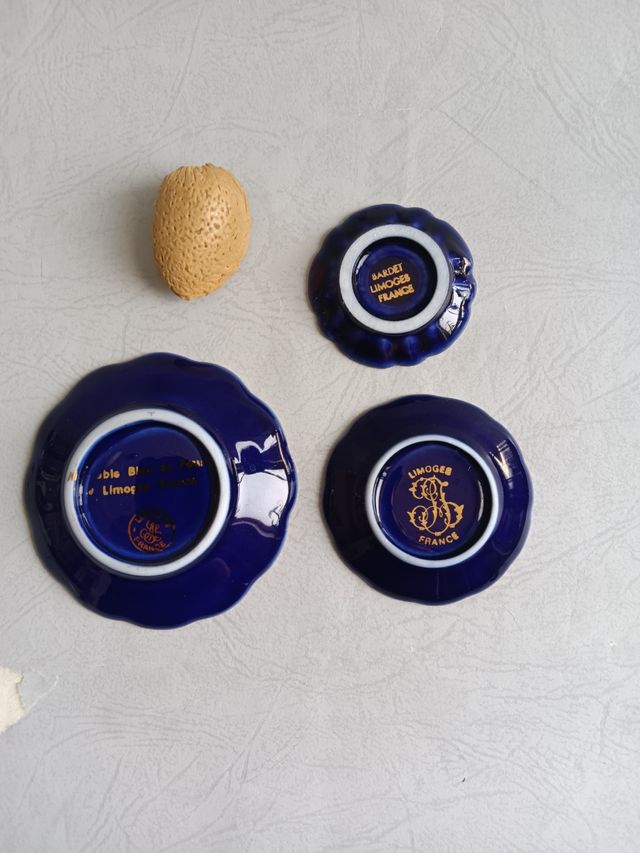 Tris piattini decorativi Limoges